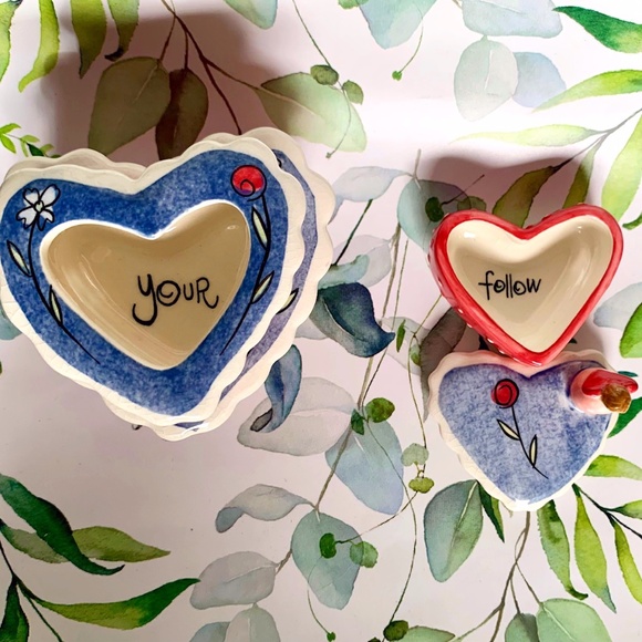 3/$45 ⭐️ RUSS Stacking Heart Boxes Porcelain Pink Trinket Holder (NEW) - Picture 4 of 9